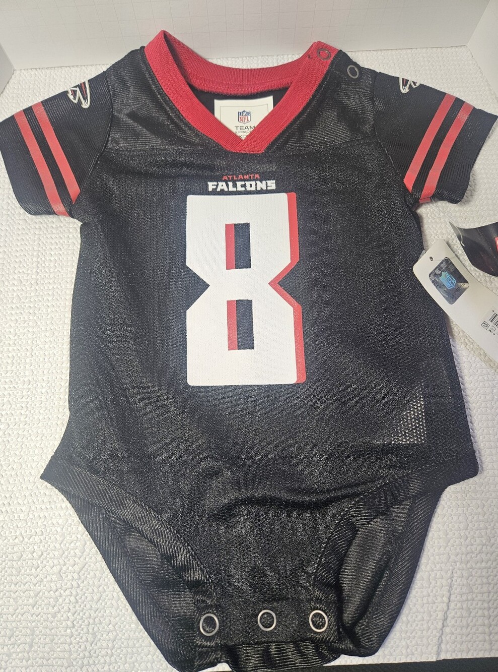 NFL Atlanta Falcons Kyle Pitts #8 Infant Jersey Bodysuit 6/9 Months